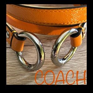 COACH 🍊Orange Leather Replacement Strap